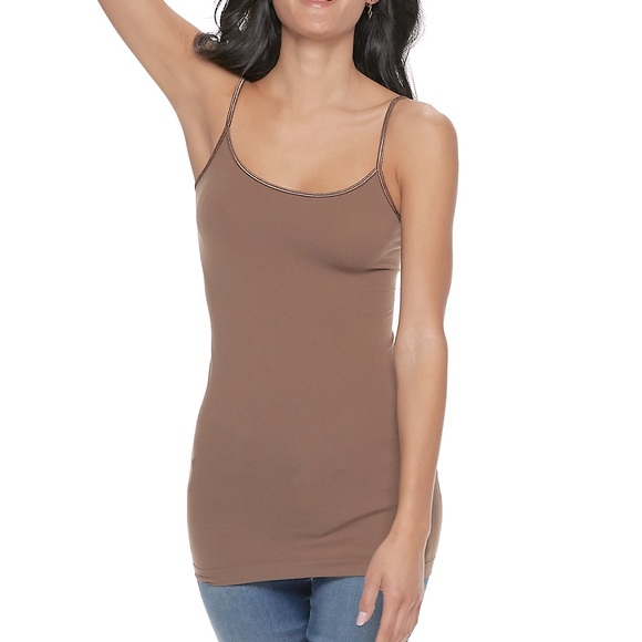 SO | Tops | Juniors So Favorite Seamless Tunic Cami Taupe Gray | Poshmark